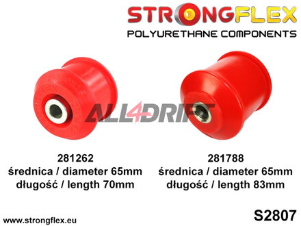 286217A Komplettsatz Achsgummilager R33 R34 RWD SPORT - Nissan R33 (93-98) RWD