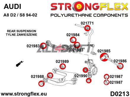 021771B: Hinterachs-Stabilisatorlager - Audi C6 (04-11) Quattro & Allroad