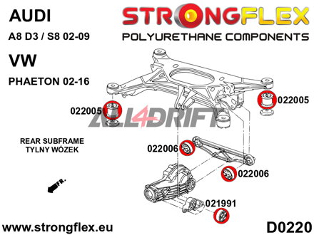 021991A Vorderes Hinterachs-Differentiallager SPORT Audi / VW