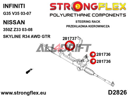 281737A Lenkungslagerbuchse SPORT Infiniti / Nissan