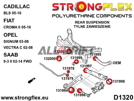 131979B Stabilisator Strebenbuchse hinten - Fiat II (05-10)