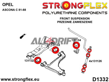 131126B Silentblock zur Befestigung der vorderen Öse