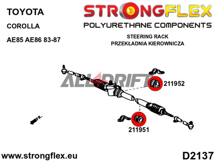 211951A: Lenkgetriebe Lagerbuchse SPORT - Toyota RWD (83-87) AE85 / AE86