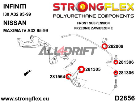 281306A Stabilisator Strebenbuchse SPORT Infiniti / Nissan