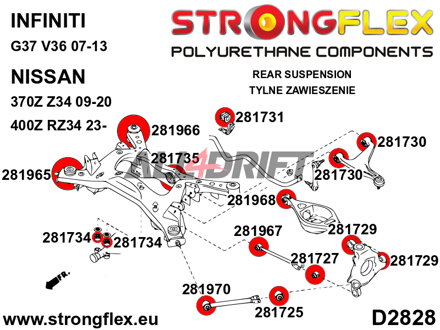 281731B Silentblock Hinterachs-Stabilisator Infiniti / Nissan