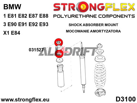 031527B Domlager Hinterachse BMW E8x / E9x / X1