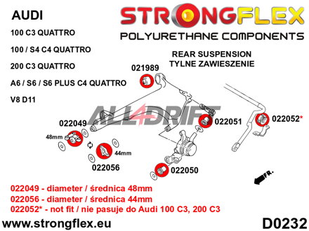 026276A Achslagerbuchsen-Satz SPORT Audi