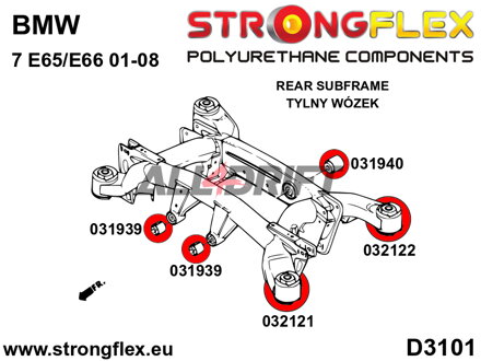 031940A Hintere SPORT-Lagerbuchse für Hinterachs-Differential BMW