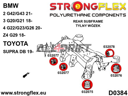032077A Vorderachs-Differentiallagerung SPORT BMW / Toyota
