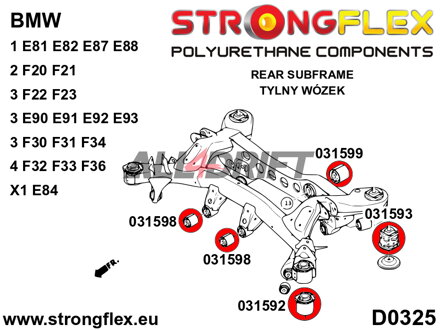 031598A Vorderes SPORT-Lager für die Hinterachs-Differentialaufhängung BMW