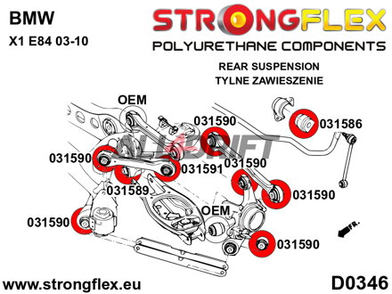 031586A Silentblock Hinterachs-Stabilisator SPORT BMW
