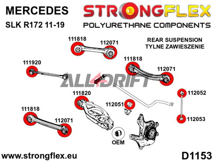 112053A Stabilisator Strebenbuchse Hinterachse - zum Querlenker SPORT - Mercedes R172 (11-19)