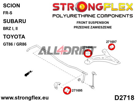 271695B Silentblok předního stabilizátoru - Subaru I (12-21)